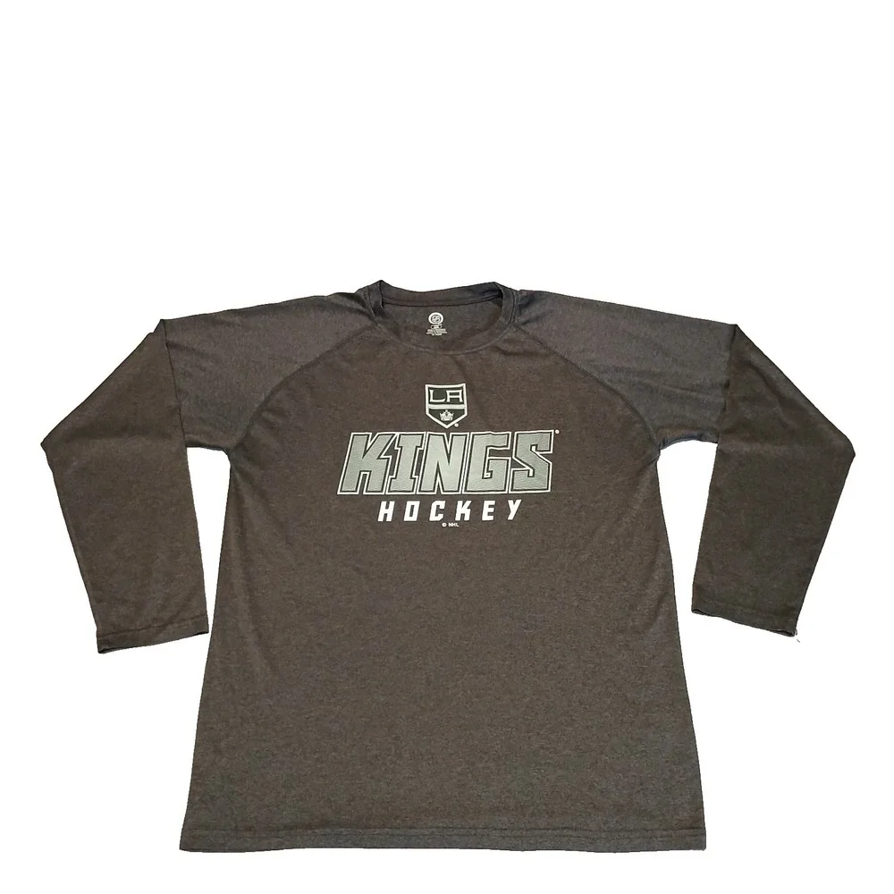 NHL Los Angeles Kings Shirt Mens‎ Size L 42/44 Gray Long Sleeve NHL Hockey